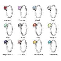 แหวนเงิน925คลาสสิก LR Birthstone 12เดือนแฟชั่นส่งของขวัญครอบครัววันวาเลนไทน์ผ้าพันคอคลาสสิกหญิงอัญมณีเสน่ห์ขายส่ง twzhvj