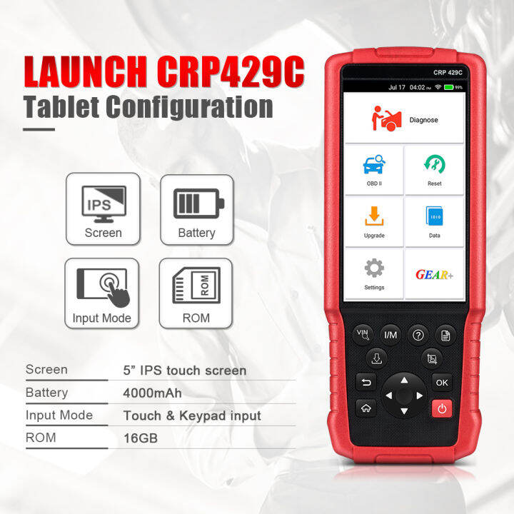 [2023 New Elite] LAUNCH CRP429C OBD2 Scanner ABS SRS TCM ENG Code