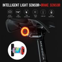 ❇♝ ZK30 Bicycle Taillight Usb Charging Intelligent Sensor Brake Lights Mountain Bike Flashlight MTB Bicycle Accessories