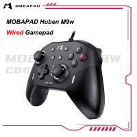 ต้นฉบับ MOBAPAD HuBen ควบคุม M9w USB สาย Gamepad สำหรับ Nintendo สวิทช์ Windows เกมพีซีจับกับ ALPS เพชรแหวนโยกจอยสติ๊กและ USB-C แปลงหนึ่งที่สำคัญตื่นขึ้นมาสวิทช์สั่นสะเทือนวิศวกรรม Joypad