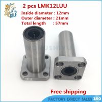 3D printer 2pcs/lot LMK12LUU 12mm Longer Round Flanged Type Linear Bushing Ball Bearing CNC parts for RepRap Ultimaker 2 [NEW]