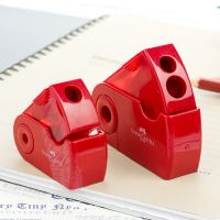 FABER CASTELL Push Pull Double Pencil Sharpener Single Hole Double Hole Multifunctional School &amp; Office stationery