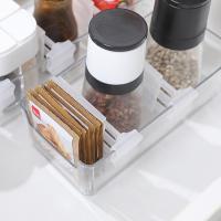 Refrigerator Space Telescopic Partition 4 PCS/Set Side Accessories Box Organizer Saving Door Kitchen Space Separator Tool Q6Y5