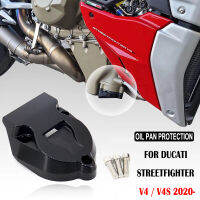 สำหรับ Ducati Superbike Panigale V4 Sr V4S V4R 2018 - 2022 2019อลูมิเนียมน้ำมัน Pan Protector Guard 4สีด้านล่างเครื่องยนต์ Protector