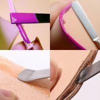 DIY Dual Head stainless steel Leather Edge Oil Gluing Dye Pen Applicator Durable Glue Smear Sealing Oil Brush Leather Tool