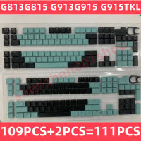 ชุด109Pcs 2Pcs KeyCaps สำหรับ G813 G815 G913 G915 G913TKLG915TKL KeyCAPS USA UK สีดำและสีฟ้า