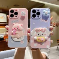 เคสสำหรับ Realme 11 10 9i 9 8 7i C53 C55 C33 C25s C21Y C25Y C21 C20 C11 C17 C15 C12 C1 X3ซูม GT Master Edition ลายดอกไม้หมุนได้น่ารัก