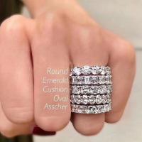 9รูปแบบแหวน Cz เพชรใช้ในห้องทดลองนิรันดร์ Bijou แหวนแหวนแต่งงานแหวนหมั้น925เงินสเตอร์ลิงสำหรับผู้หญิงผู้ชายเครื่องประดับงานปาร์ตี้ twzhvj