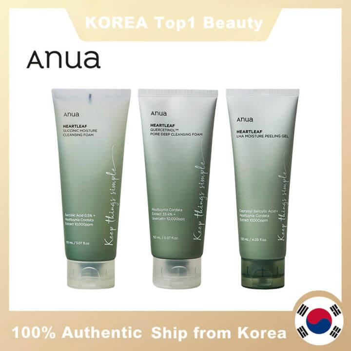 ANUA Heartleaf Quercetinol Pore Deep Cleansing Foam 150ml Succinic Moisture Cleansing Foam