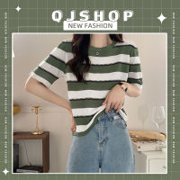 QJshop ส่งไวจากไทย เสื้อผู้หญิงสุดเก๋ เสื้อลายขวางผ้าไหมพรม?ทรงสวย ใส่ได้ทุกโอกาส แต่งสีสันคือสดใสสุด ราคาคือถูกกว่านี้ก็แจกฟรีแล้ว⚡