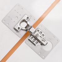 Mounting Plate Set Stainless Steel Hinge Fixing Plate Cabinet Door Maintenance Mounting Plate Restorer Installer Cabinet Hinge