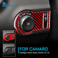 AIRSPEED Carbon Fiber for Chevrolet Camaro 2010 2011 2012 2013 2014 2015 Accessories Interior Trim Headlight Switch Button Cover