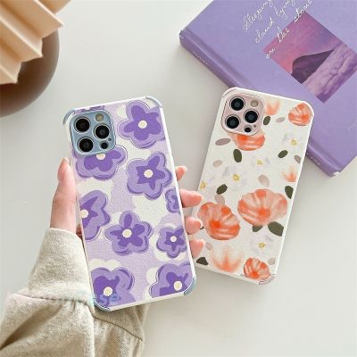 Case POCO X3 NFC X3 PRO M3 Xiaomi Redmi 9 9C NFC 9A 9i 9T 9 PRO Power 10X POCO M2 PRO POCO X3 NFC X3 PRO M3 Redmi Note 9 8 10 10S 9 PRO MAX 9S OPPO A15 A15S A54 Purple Flowers Dirt Resistant Camera Lens Protection Case QC7311624
