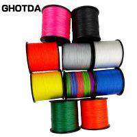 สายเบ็ด GHOTDA ided Fishing Line 4 Strands 10lb-80lb Multifilament PE Strong Thread Wire hilo de pescar