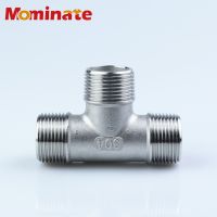 SS304 Stainless Steel Male+Male+Male Threaded 3 Way Tee T Pipe Fitting 1/4" 3/8" 1/2" 3/4" 1" 1-1/4“ 1-1/2” BSP Threaded Valves