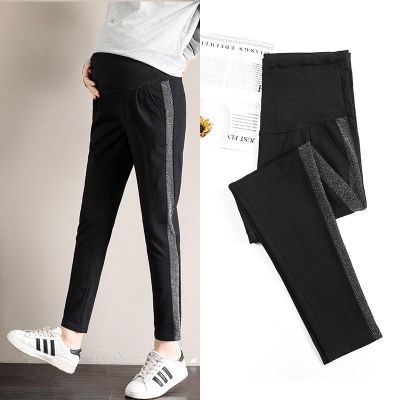 Pregnant Women Maternity Sports Jogger Pants Elastic High&nbsp;Waist Belly Belt Clothes For Pregnancy Business Pants Work Trousers