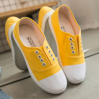 Canvas Casual Shoes Woman Flats 2020 Solid Comfortable Sneakers Women Slip-on Loafers Ladies Moccasin Girl Shoe Big Size 41