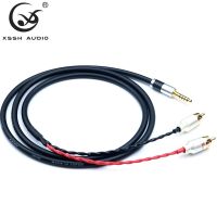 4.4mm to 2 RCA male Cables audio HIFI OFC pure copper Headphone Earphone Extension Cable Wire Cord