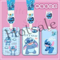 【hot sale】 ✣○ B11 Wholesale Blue Bottom Stitch Retractable Card Holder Oil-Proof Anime Cartoon Keychain Id Employee Work Brand Name Tag Access Control