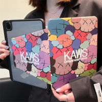 MD Case iPad Kaws360หมุนได้หลากสี10.2 7th 8th ช่องเสียบปากกา9th การ์ตูน iPad Air4th 5th น่ารัก11pro iPad Pro 12.9เคสหนัง