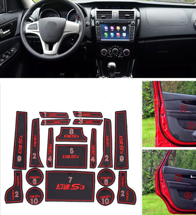 รถ-anti-dirty-pad-ประตู-groove-gate-slot-ถ้วย-armrest-storage-pad-anti-slip-mat-สำหรับ-baic-s3-2014-2015-2016