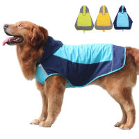 Waterproof Dog Jacket Reflective Outdoor Clothes Leisure Rain Coat Medium Big Dog Raincoat with Hat Supplies