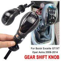 For buick excelle GT/XT 2009-2014 OPEL ASTRA Chrome Black Manual 5 6 Speed Gear Shift Knob Head Gear Cover Shift Lever Stick