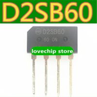 5Pcs D2SB60 D2SBA60 T2SB60 แสดงวงจรเรียงกระแสสะพาน 2A / 600V สะพานกองสะพานเดิมชิป ic ZIP-4