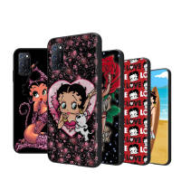 Betty Boop อ่อนนุ่ม เคสโทรศัพท์ หรับ VIVO Y51A Y52S Y15 Y70T Y51S Y70S Y20S Y10 Y73 Y5S Y74S Y70 Y76 Y20I Y12S Y11S S7E Y73S Y11 Y12 Y31 Y75 Y15A Y31S Y20 Y19 Y21 Y76S Y17 Y51 T1 Y21S Y33S Y15S Black ปก