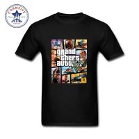 Lint9 [พร้อมส่ง] เสื้อยืดแขนสั้นลําลอง ผ้าฝ้าย 100% พิมพ์ลาย Grand Theft Auto Gta 5 พลัสไซซ์ ของขวัญวันเกิด สําหรับผู้ชาย XS-6XL