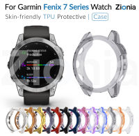 Zionia ที่มีสีสัน TPU ผิวเปลี่ยนเคสป้องกันสำหรับ Garmin Fenix 7 Pro Sapphire Solar Fenix7 47มม. สมาร์ทกีฬานาฬิกาอุปกรณ์เสริม