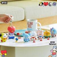 Bt21พวงกุญแจตุ๊กตาพูดได้การ์ตูนซีรีส์ Minini อะนิเมะ Line Friends Mang Cooky กระเป๋านักเรียนจี้น่ารักแฟชั่นของขวัญแบบแขวน