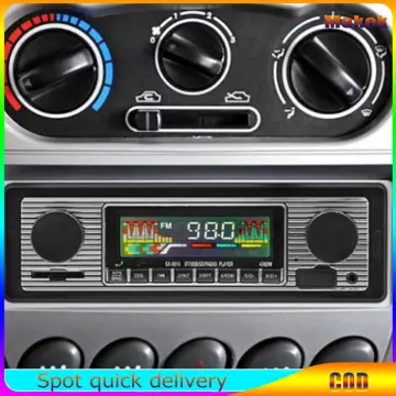 Radio Bluetooth Autoradio Vintage Dual Knob MP3 Player FM Tuner