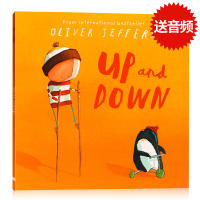 Original English picture book Oliver Jeffers up and down flying dream paperback open Oliver Jeffers childrens Picture Book Wisdom children series lost and found co-author