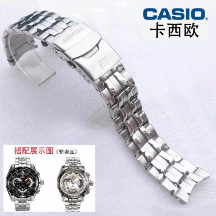 สายนาฬิกา-casio-5147ef-550-สายสแตนเลสแข็ง-สายนาฬิกาผู้ชาย-สายโซ่-อุปกรณ์เสริมนาฬิกา-22-มม