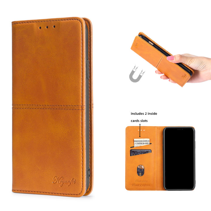 เคสสำหรับ-infinix-smart-7เคสย้อนยุคสำหรับรถยนต์เคสโทรศัพท์แบบฝาพับหนัง-pu-กระเป๋าเงินใส่บัตรเคสมือจับสำหรับโทรศัพท์มือถือ