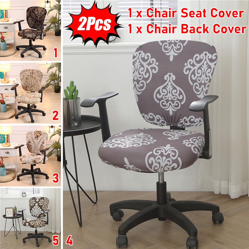 Stretch Computer Office Chair Covers Slipcover Desk Task Rotat Seat Cover New 