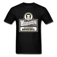 Wednesday Addams Wendys Inspired Old Fashioned Homicidal Tshirt Men T Shirt Black Tshirt Cotton Tees Clothes