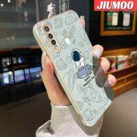 JIUMOO เคสสำหรับ Vivo Y19 Y5s Z1 Pro,เคสอวกาศนักบินอวกาศการ์ตูนดีไซน์ใหม่นิ่มกันกระแทกเคสโทรศัพท์ของแท้เคสชุบโลหะสุดหรูเคสป้องกันเลนส์กล้องคลุมทั้งหมด