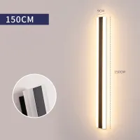 Outdoor wall lamp long strip garden courtyard courtyard door post waterproof 110V 220V LED indoor Bedroom headboard wall lights