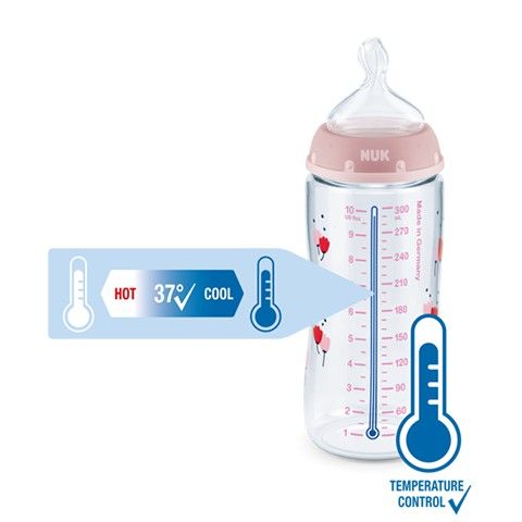 usa-ใหม่-ขวดนม-nuk-รุ่น-smooth-flow-anti-colic-bottle-มีแถบวัดอุณหภูมิ-ลดโคลิค-10oz-mickey-mouse
