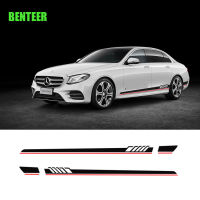 2pcs car side sticker For benz AMG GLE GLK GLS GLC E C Glass w204 w211 A45 CLK c180 e200 CLA GLK GLE GLA A180