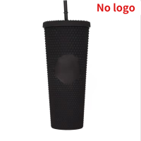 21 creative water cup gradient With LOGO coffee cup 710ml diamond pineapple durian cup straw cup can