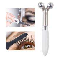 Fityle 2 in 1 Heated Eyelash Curler with Massage Ball for Naturally Eyelashes