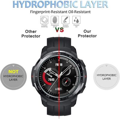 ◑ For Huawei Honor Watch GS Pro Tempered Glass Screen Protector Film Guard Smartwatch Bracelet Protection Films full Accessories