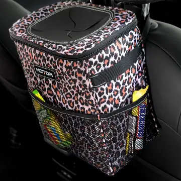 Lowest Price: HOTOR Car Trash Can with Lid and Storage Pockets, 100%  Leak-Proof Car Organizer