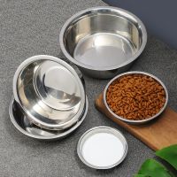 Large Capacity Dog Bowl Stainless Steel Dog Bowl for Dog Cat Feeder Feeding Water Bowl Durable Dogs Food Container Puppy Feeder