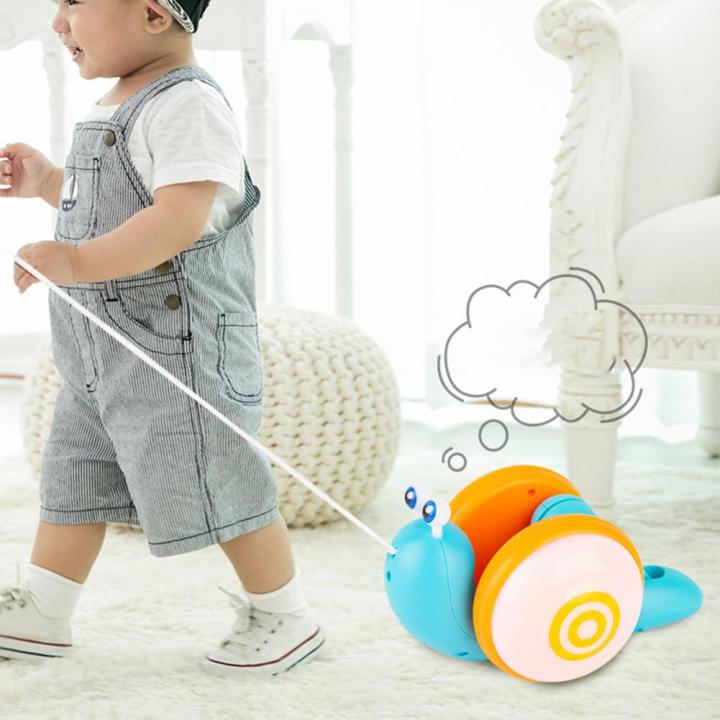 electric-car-toy-light-and-music-luminous-wheel-simulation-interactive-toy-children-rope-dragging-cartoon-snail-toy-gift
