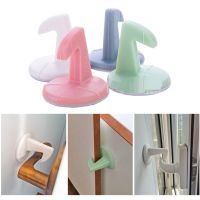 Door Stopper Wall Protectors Pad Self-adhesive Silicone Anti-Collision Crash Doorknob Handle Lock Silencer Protective Decorative Door Stops