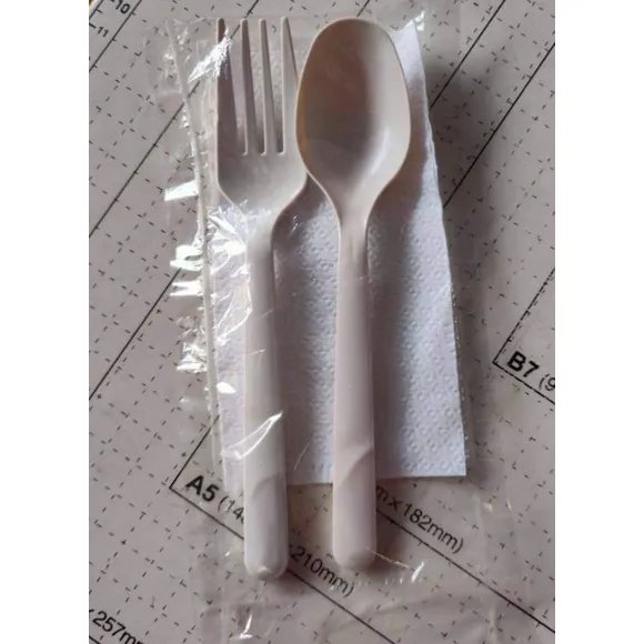 【New】 Spoon, Fork and Tissue Set (25pcs) Lazada PH